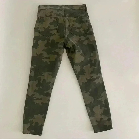 NWOT! Gap Womans True SKINNY Ankle HIGH RISE Jeans sz29 CAMO Denim Army Green 8 - Picture 6 of 9